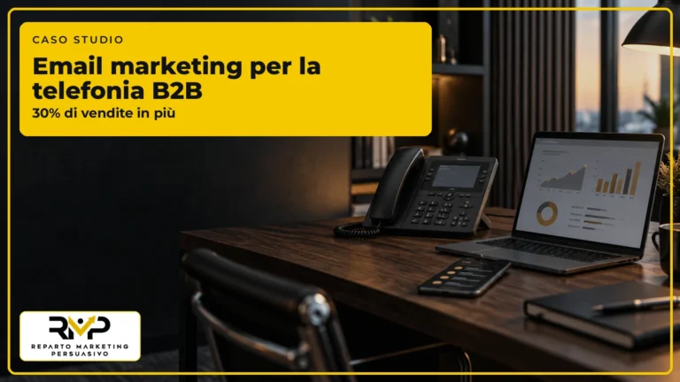 Caso studio RMP sull’email marketing per un brand di telefonia B2B con un aumento delle vendite del 30 per cento