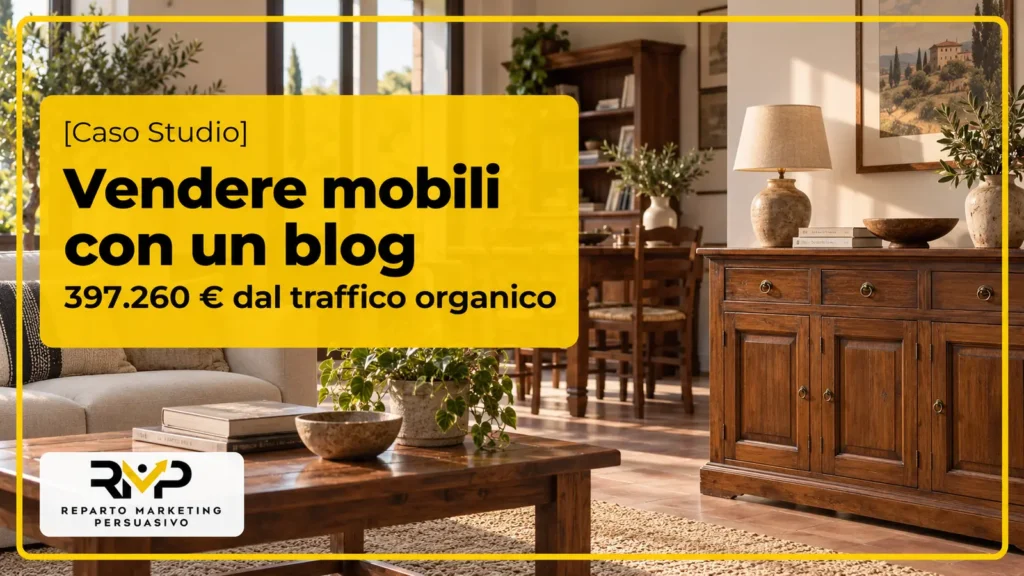 Caso studio RMP su un blog usato per vendere mobili