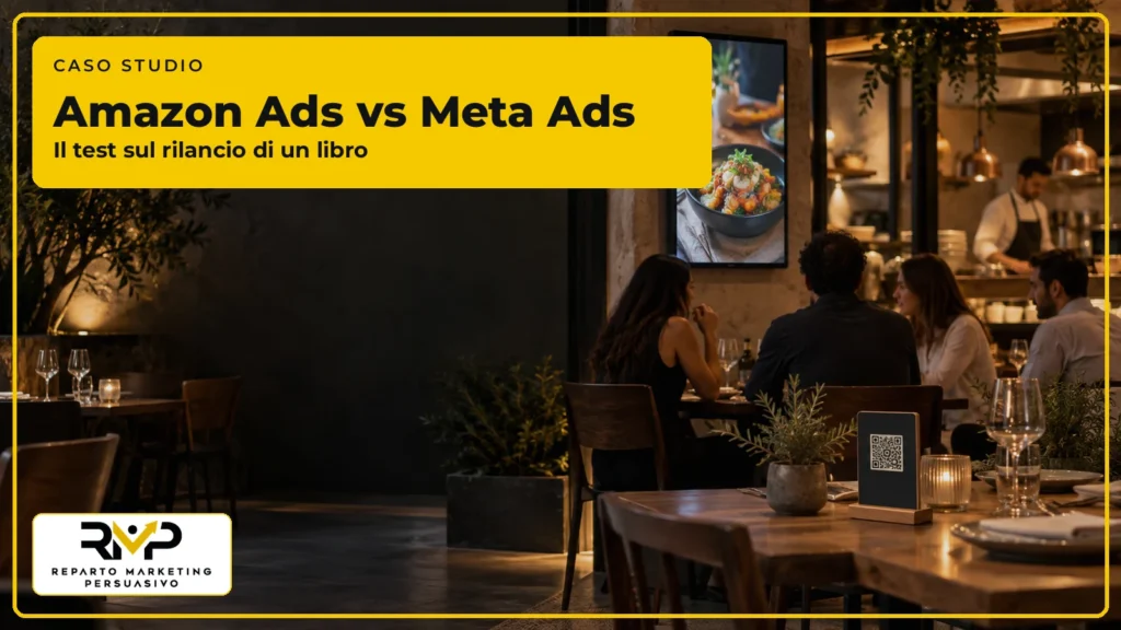 Caso studio RMP sul confronto tra Amazon Ads e Meta Ads per rilanciare un libro