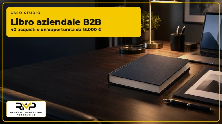 Caso studio RMP su un libro aziendale B2B con 40 acquisti e un’opportunità da 15.000 euro