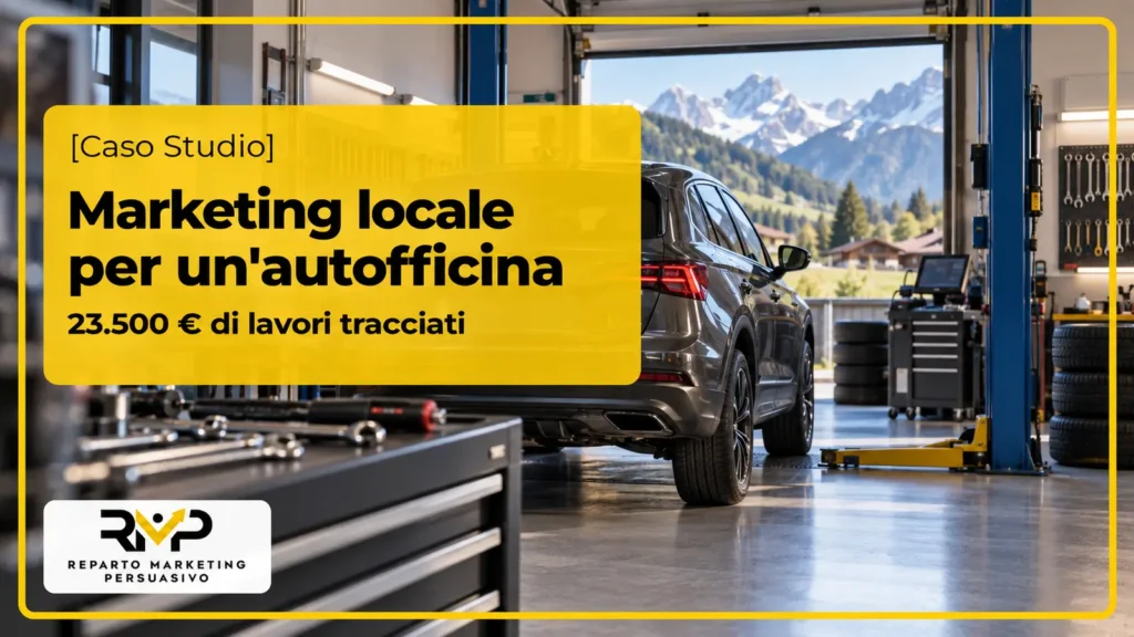 Copertina del caso studio sul marketing locale per un’autofficina