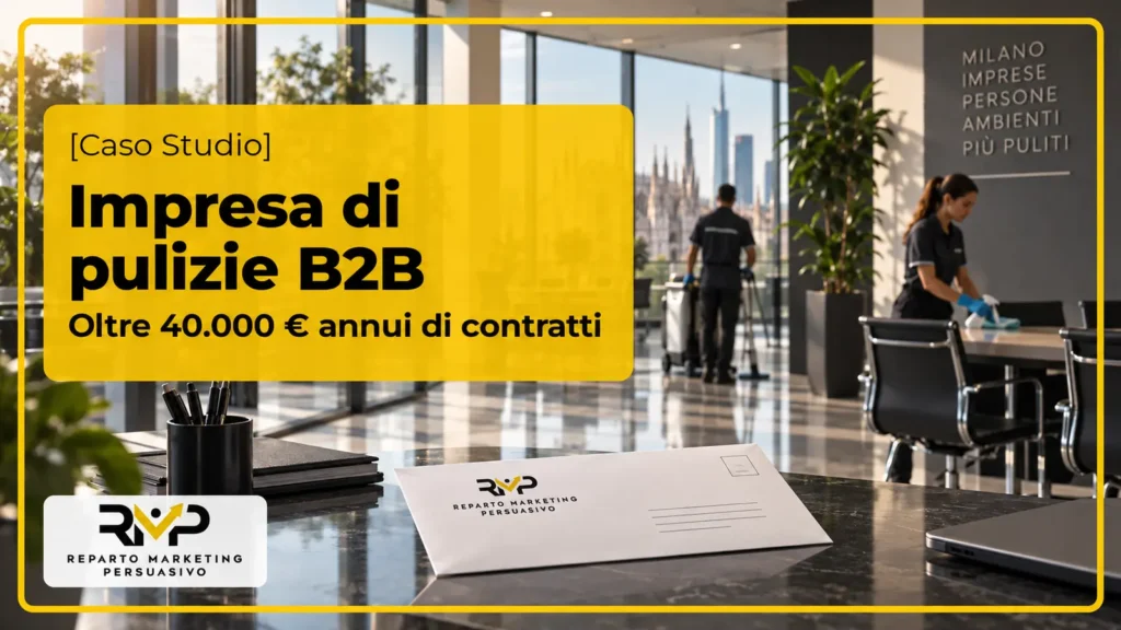 Caso studio RMP sul marketing per un’impresa di pulizie B2B